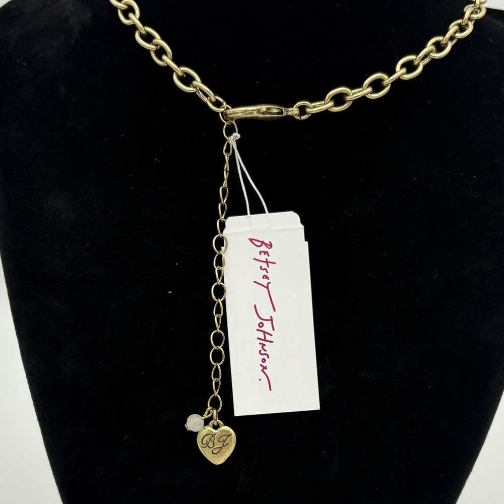 Betsey Johnson Boho Butterfly Lock and Key Necklace NWT - Picture 5 of 5